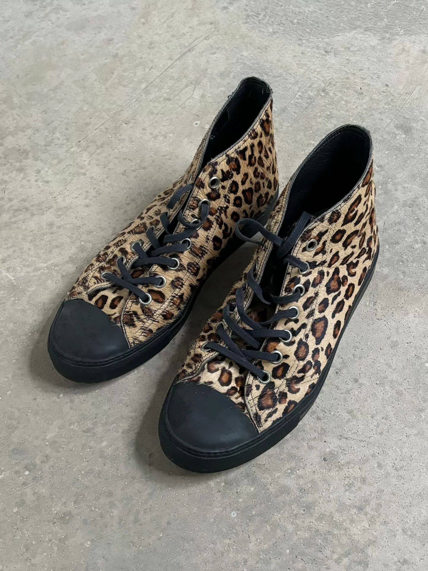 Maison Margiela maison margiela leopard print high-top sneakers Size US 10 / EU 43 - 1 Thumbnail