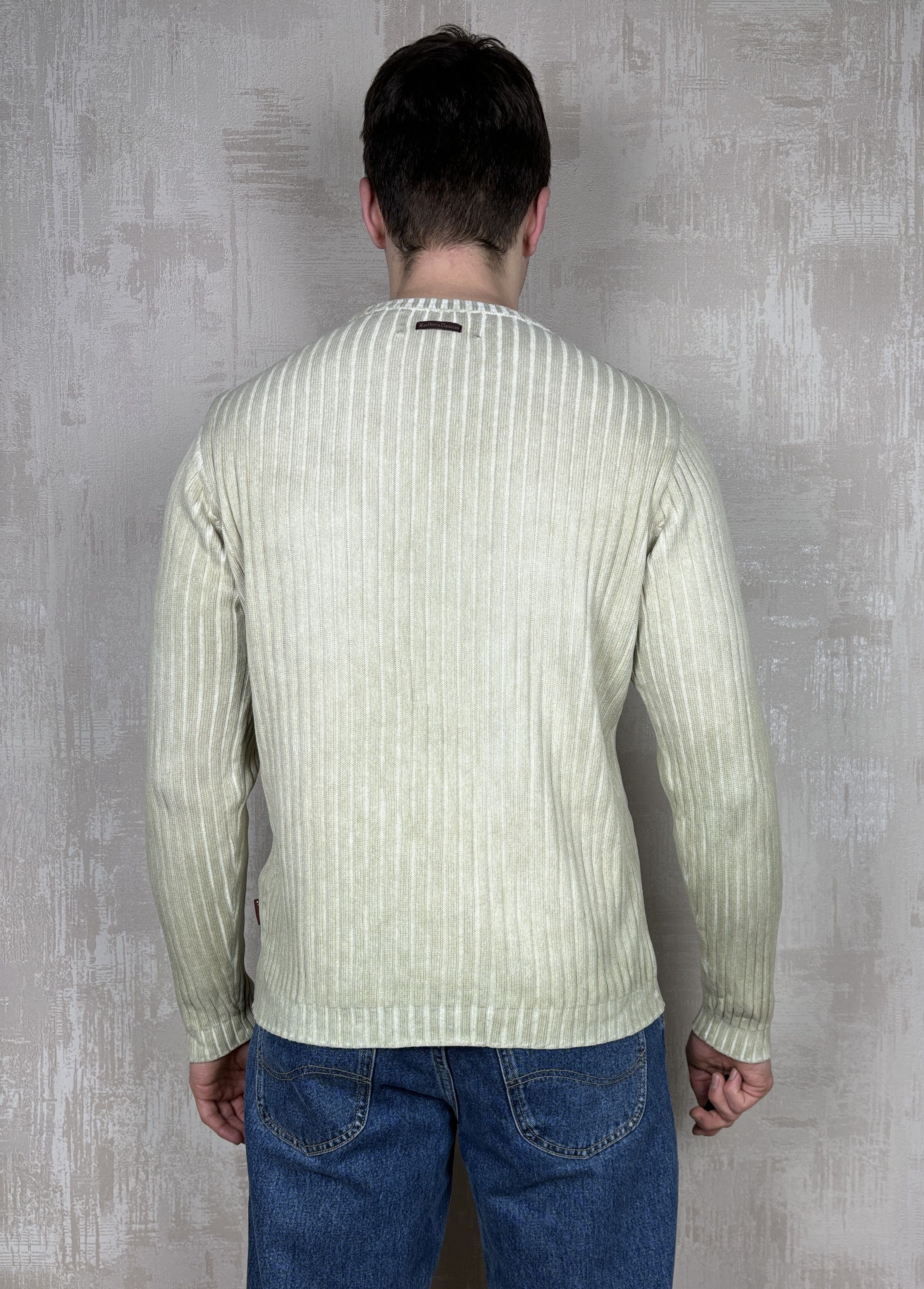 Marlboro Classics × Vintage Marlboro Classics Ribbed Rib Knit Vintage Sweater Crew Neck Size US L / EU 52-54 / 3 - 11 Thumbnail