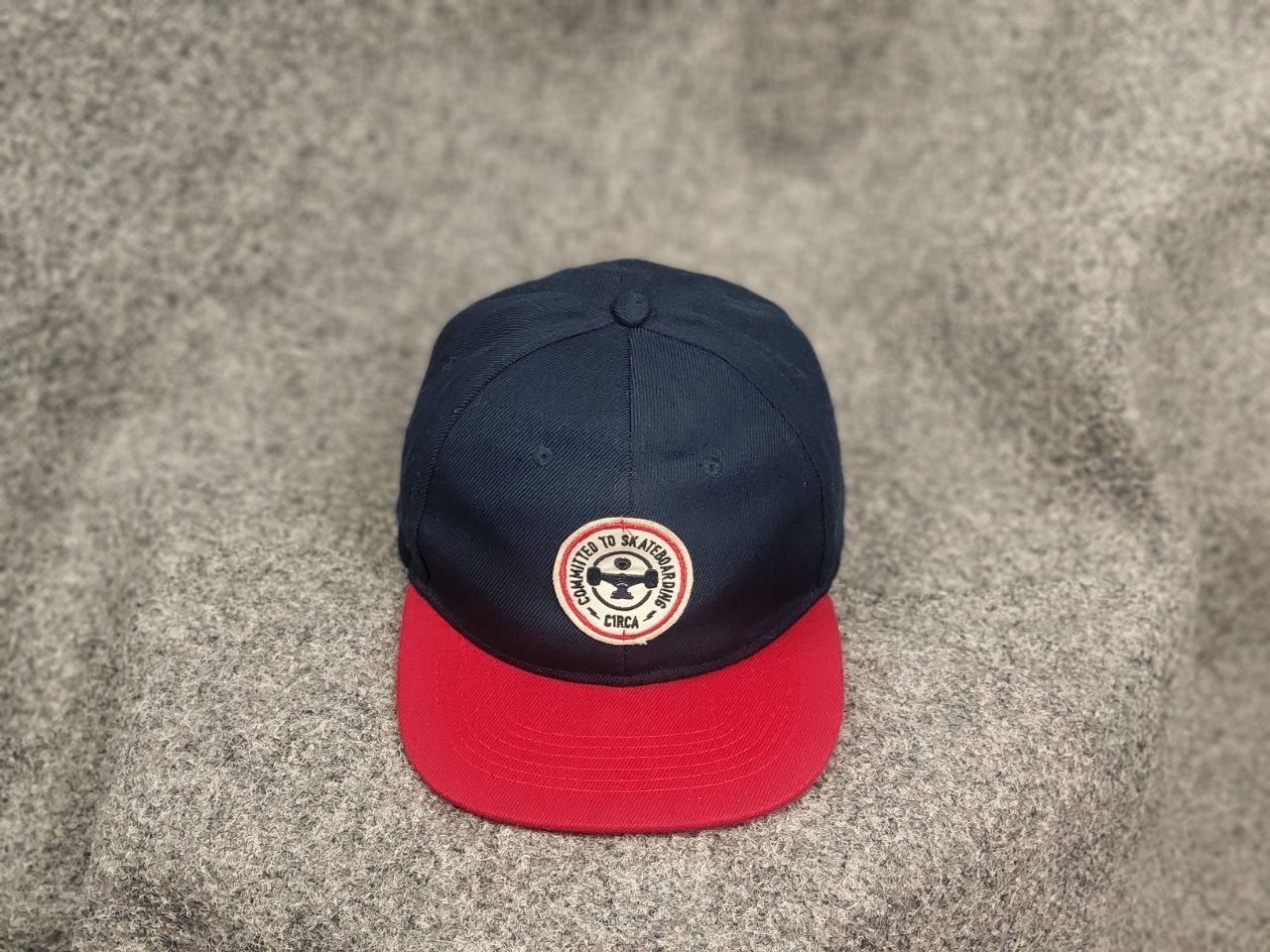 C1RCA Circa C1RCA Vintage skateboard Snapback Patch Hat Navy Red Size ONE SIZE - 3 Thumbnail