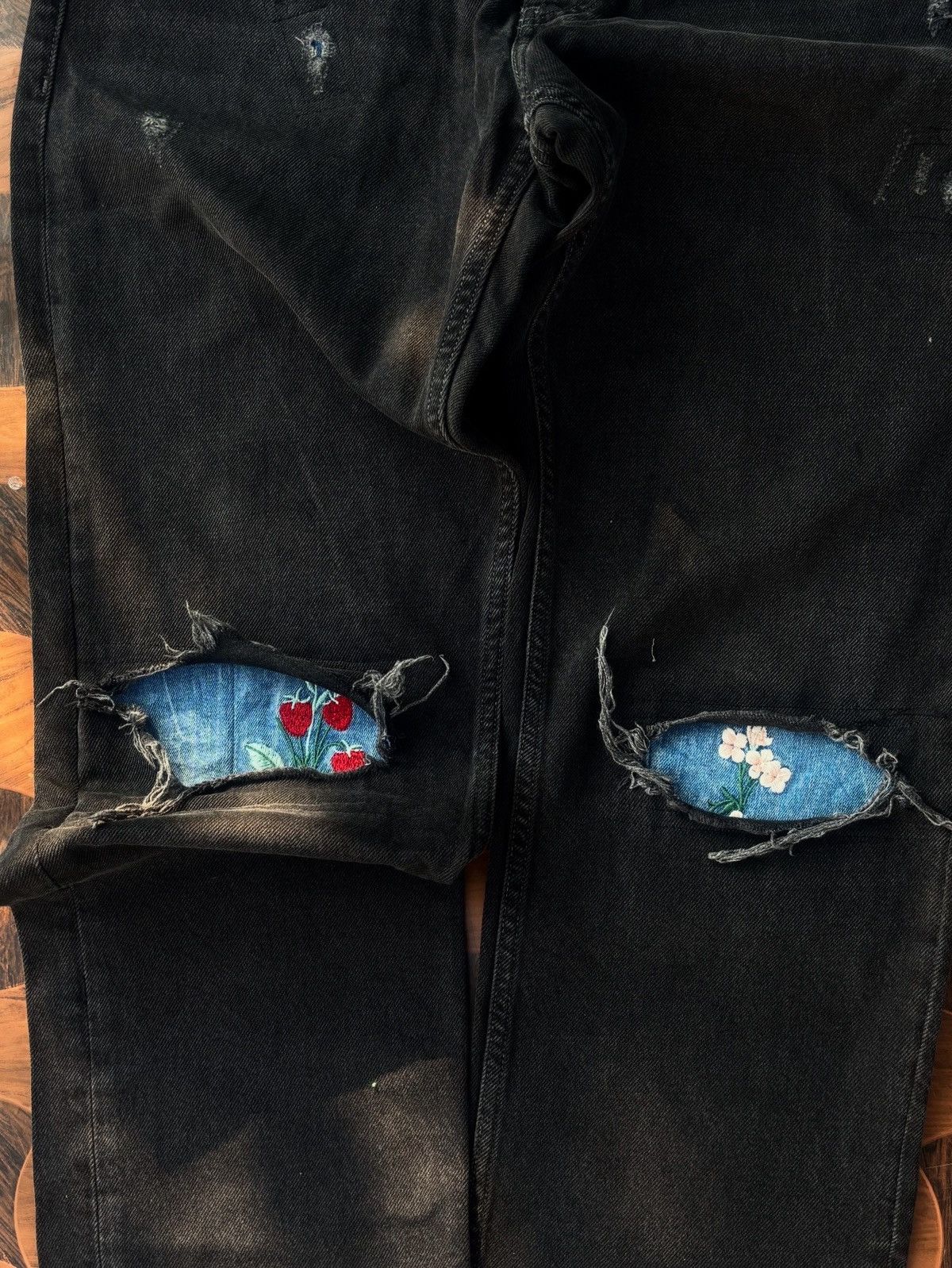 Tommy Jeans Tommy Jeans Ethan Straight SENSEI / Repaired Black Denim Size US 34 / EU 50 - 5 Thumbnail