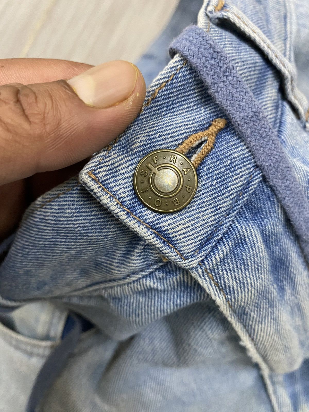 Issey Miyake Frapbois by Issey Miyake Patchwork Denim Pants | Avant Garde Size US 30 / EU 46 - 7 Thumbnail