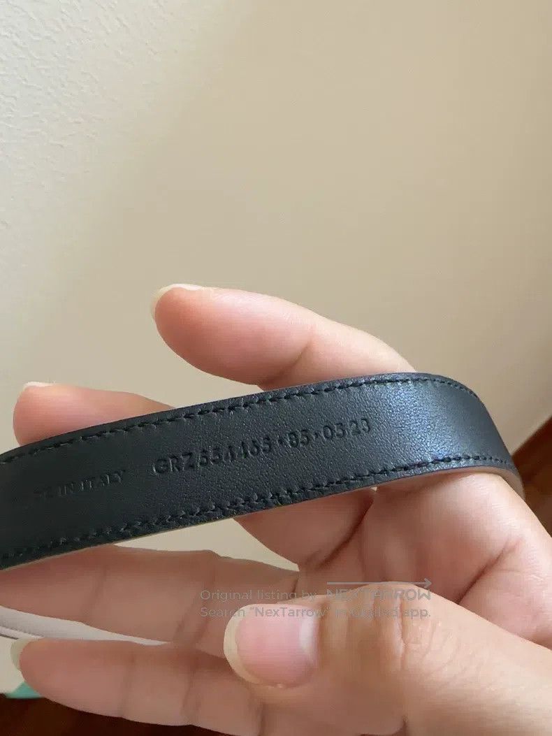 Saint Laurent Paris Saint Laurent Paris size 85 Nude thin belt Size ONE SIZE - 3 Thumbnail