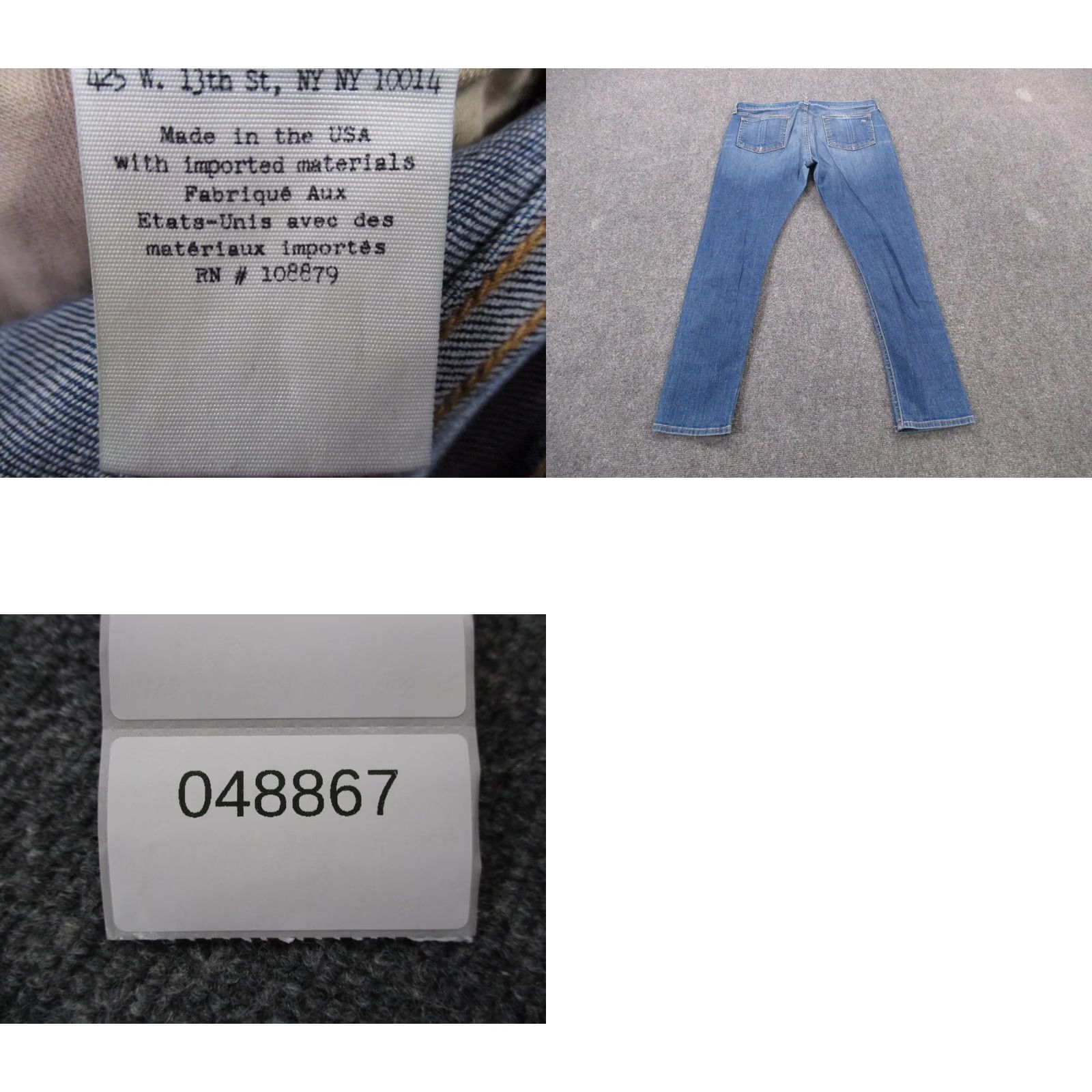 Rag & Bone rag & bone Jeans Womens 30 Blue Denim Capri Straight Casual Faded USA Made Size 24" / US 00 / IT 34 - 9 Thumbnail