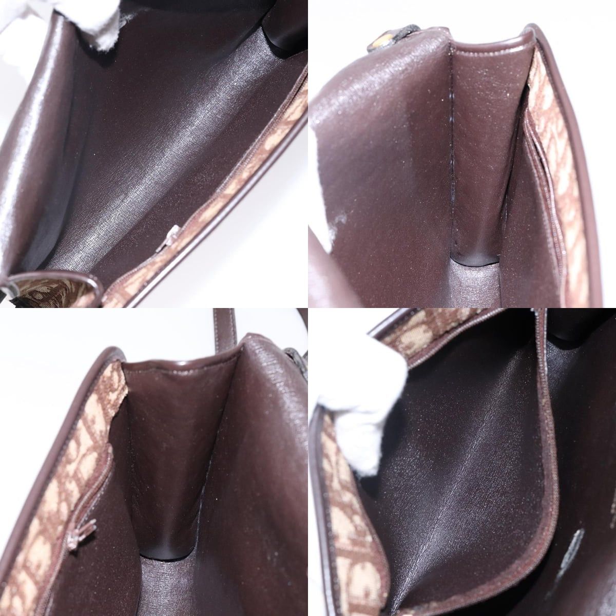 Dior DIOR Trotter Canvas Shoulder Bag Brown Gold Size ONE SIZE - 12 Thumbnail
