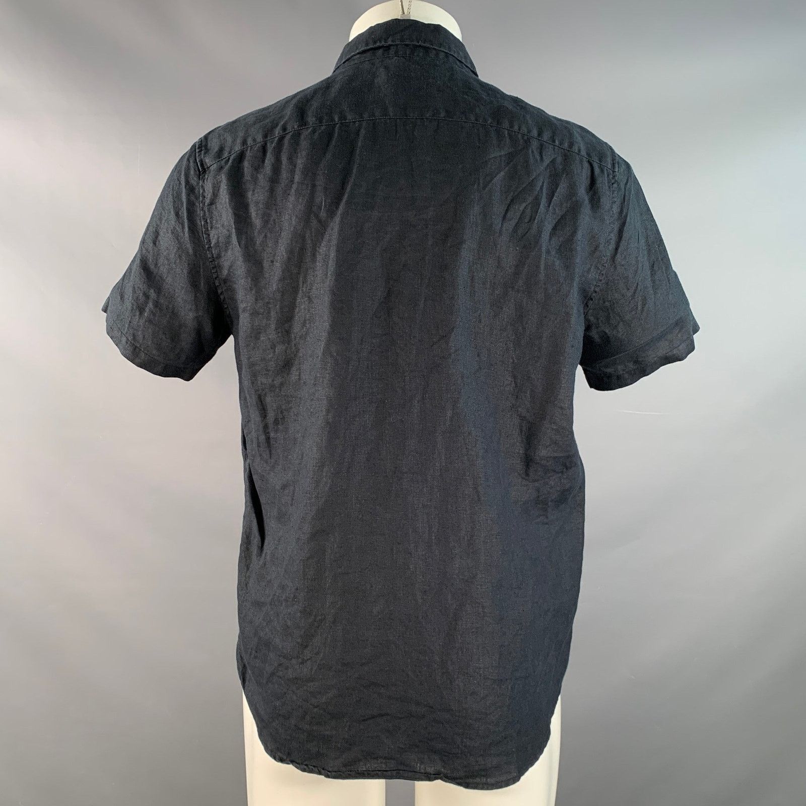 Everlane EVERLANE Size M Black Linen One pocket Short Sleeve Shirt Size US M / EU 48-50 / 2 - 3 Thumbnail