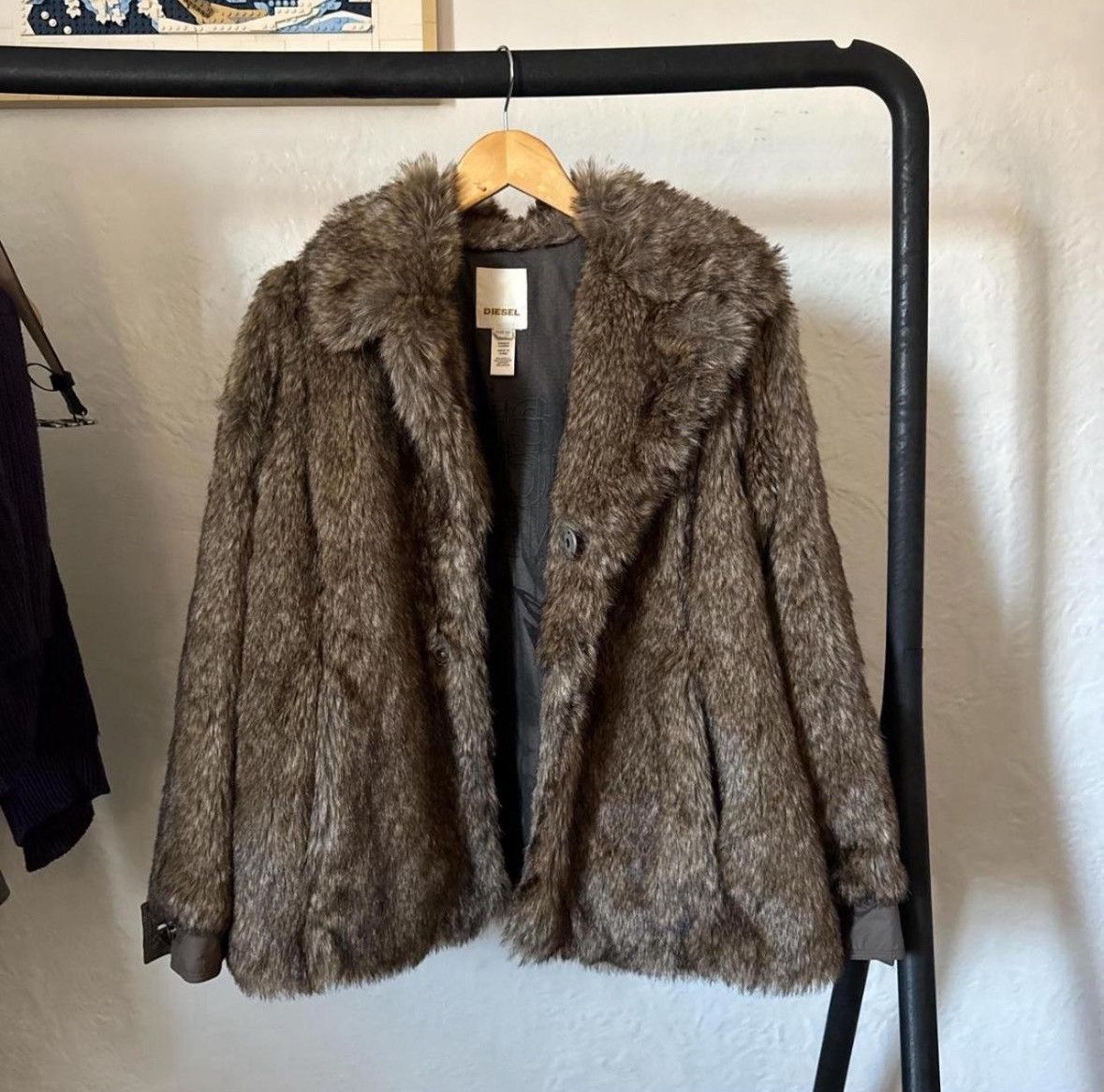 Diesel Vintage diesel fur jacket Size XS / US 0-2 / IT 36-38 - 3 Thumbnail