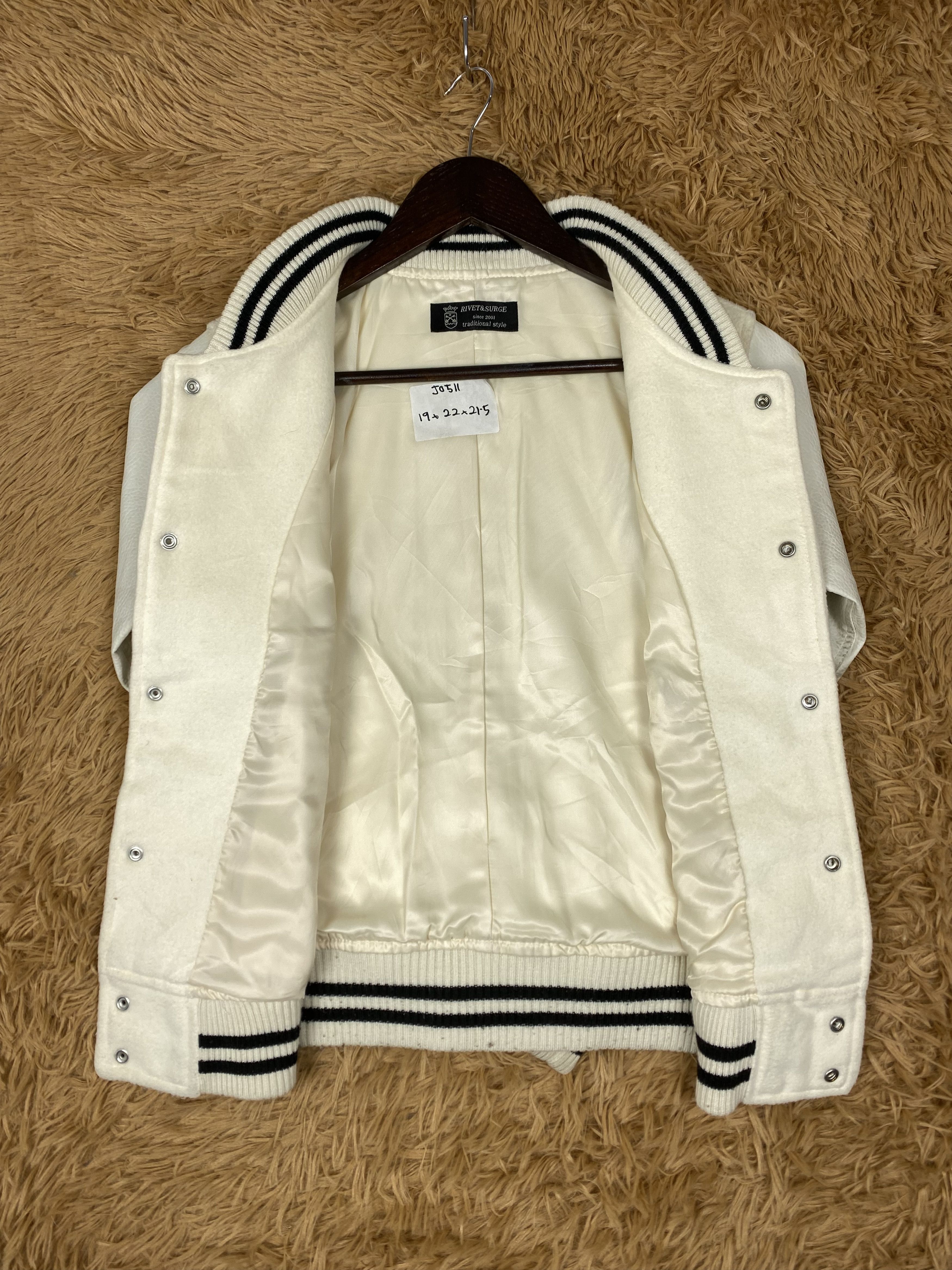 Japanese Brand Vintage Rivet & Surge Varsity Jacket DJ0511 Size US S / EU 44-46 / 1 - 6 Thumbnail