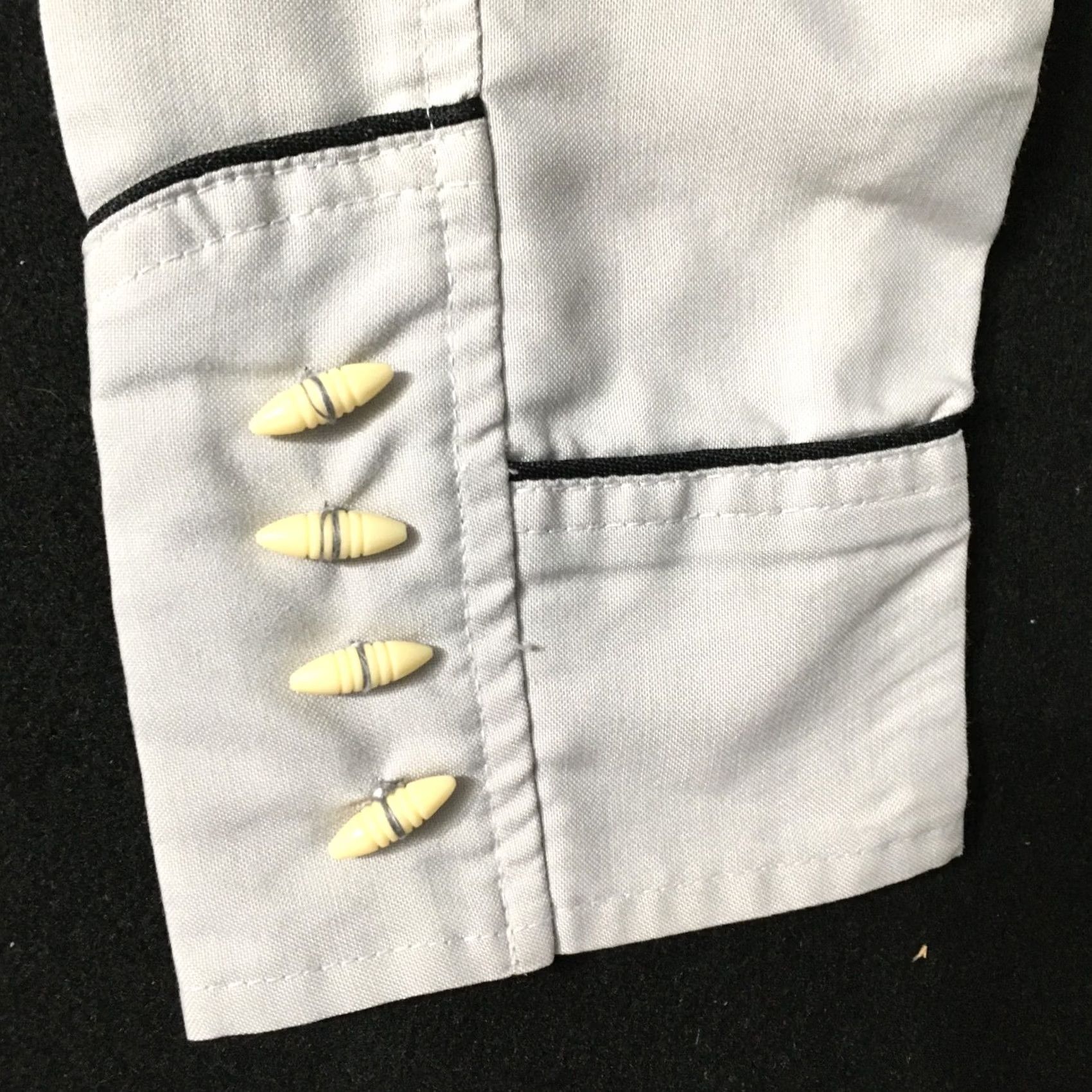 Vintage VINTAGE Rodeo Shirt Gray Beige Cowboy Western 36 Men Button-Up Long Sleeve Cotton Blend Canvas Cowboy Theme 90s? Size US M / EU 48-50 / 2 - 4 Thumbnail