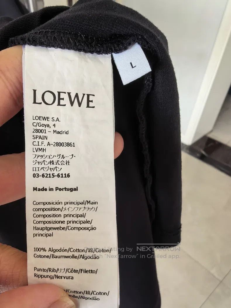 Loewe Loewe Floral logo T-shirt with short sleeves, neckline and Size US L / EU 52-54 / 3 - 4 Thumbnail