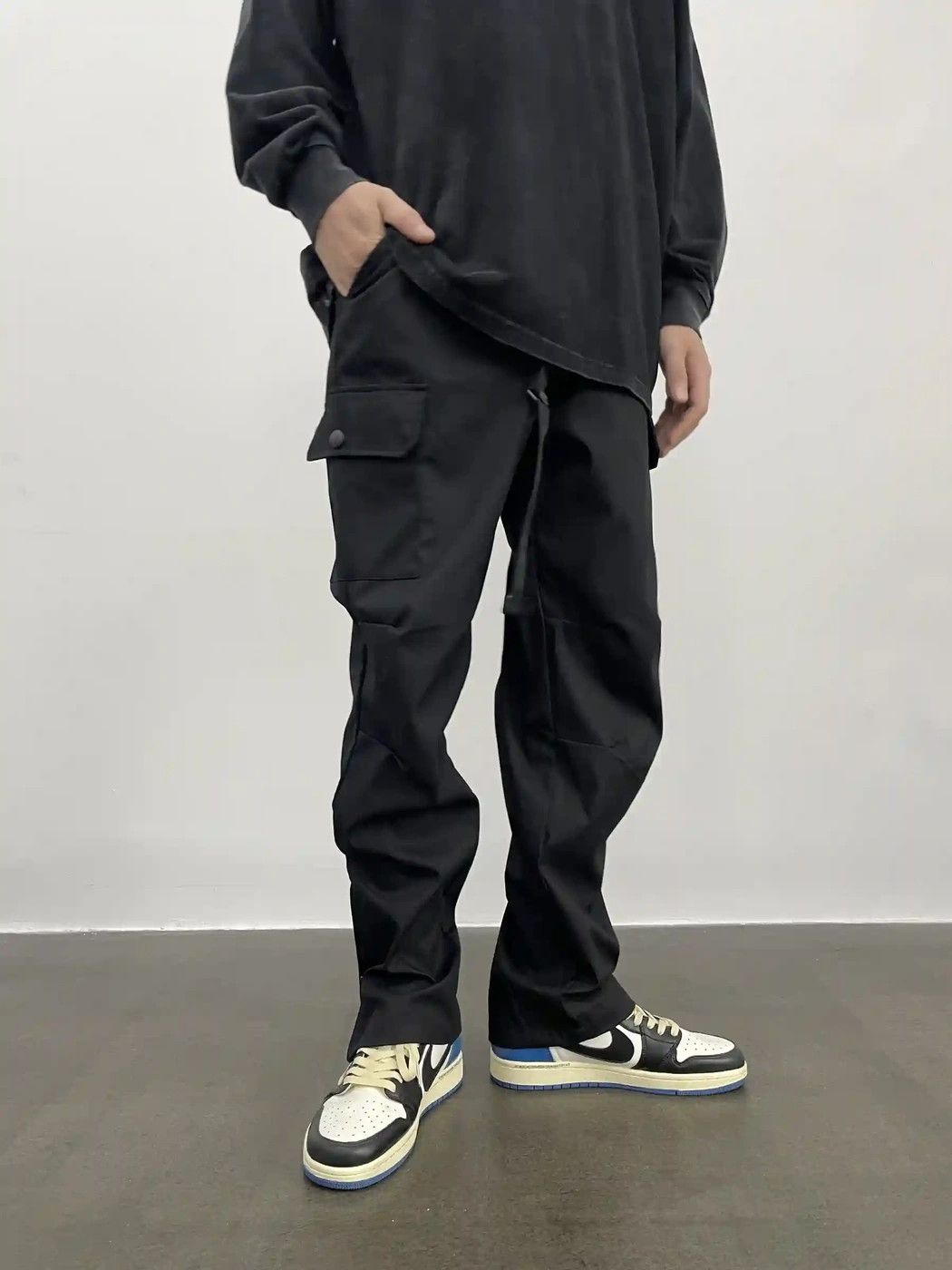 zipper function outdoor sports cargo pants