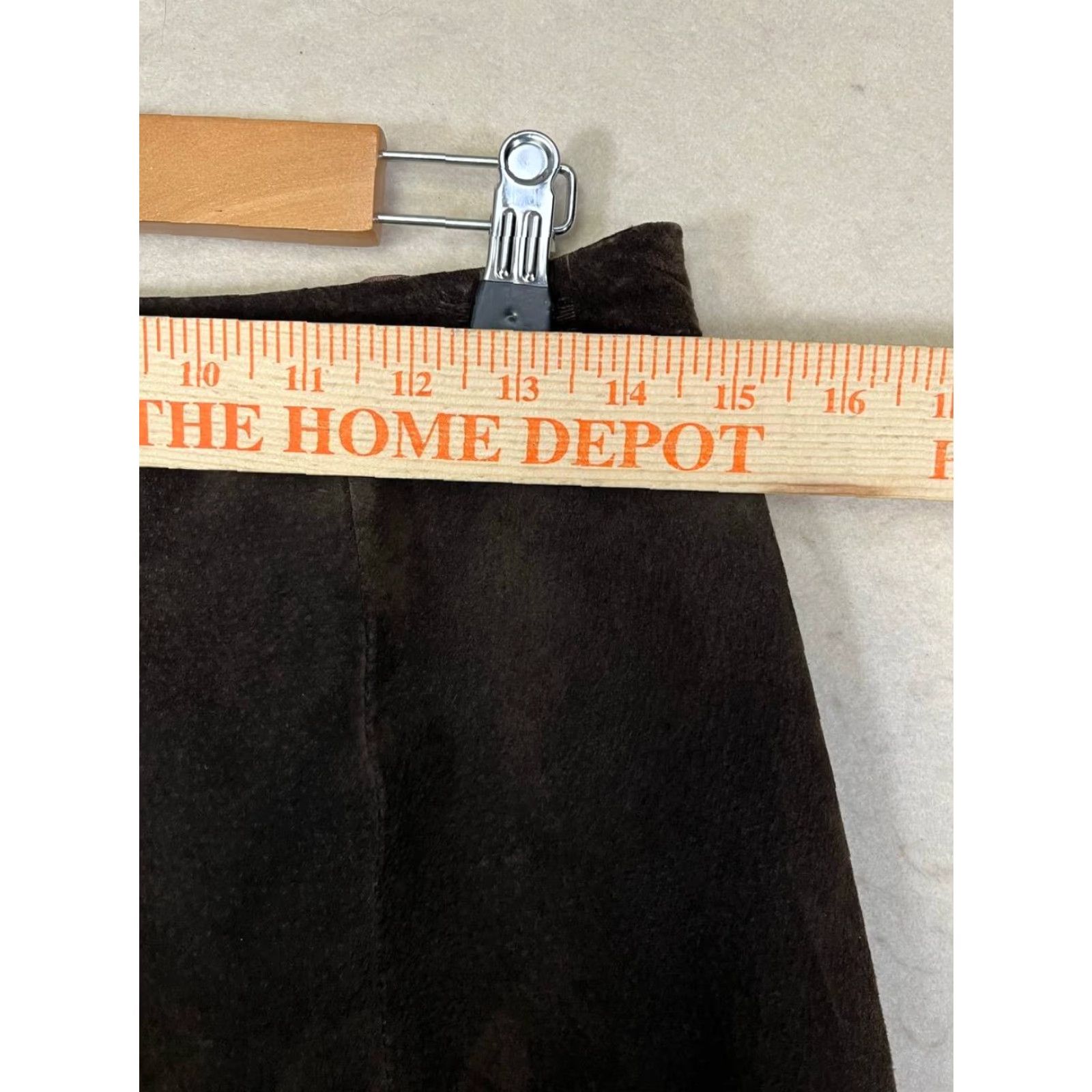 Vintage VINTAGE Clio Brown Leather Suede Pants Size 8 Inseam 30 Women PANTS Brown LTHR Motorcycle Size 30" / US 8 / IT 44 - 5 Thumbnail