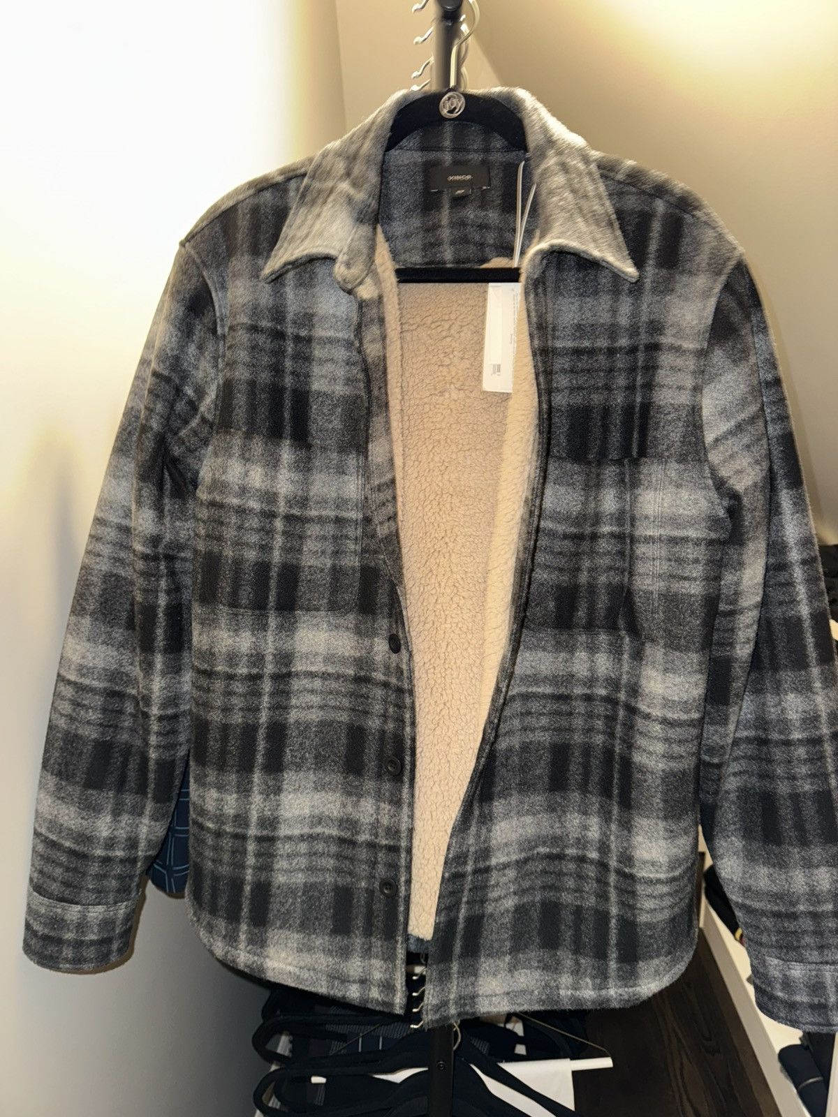 Vince VINCE GREY FLANNEL HEAVY WOOL COAT Size US M / EU 48-50 / 2 - 1 Thumbnail