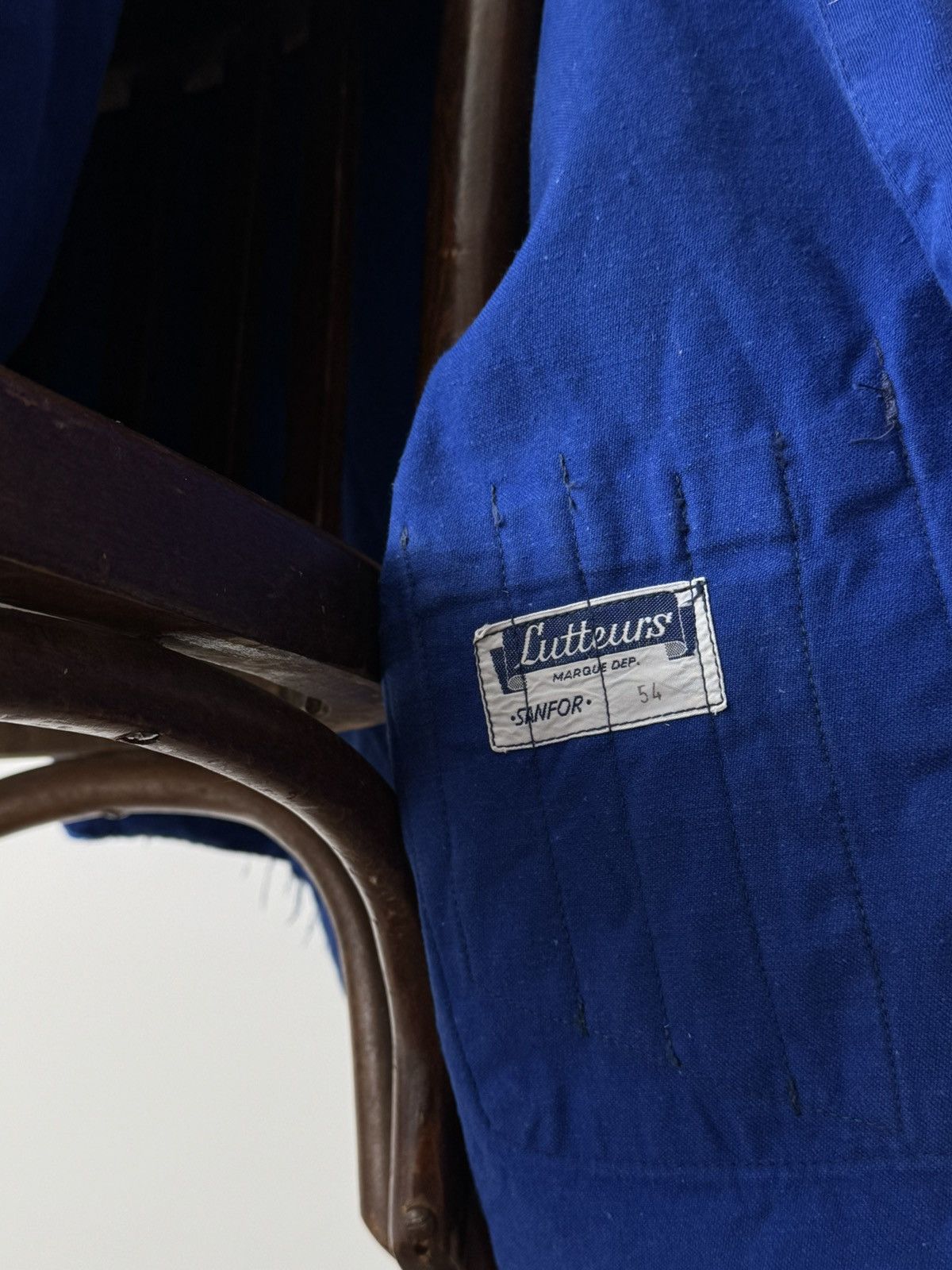 Le Laboureur 1960s French Workwear Sanfor Cropped Chore Jacket Size US M / EU 48-50 / 2 - 6 Thumbnail