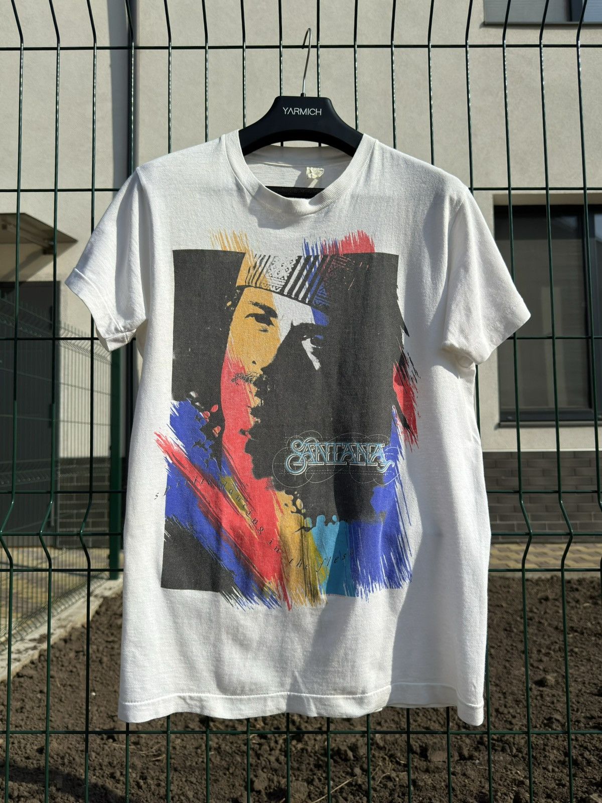 Band Tees Vintage 1989 Carlos Sanatana Portrait Band Tee Single Stitch Size US M / EU 48-50 / 2 - 1 Thumbnail