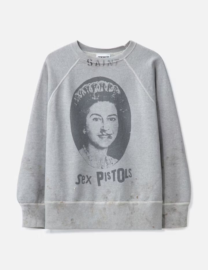 Saint Michael o1mle0326 Pistols Sweatshirt in Gray Size US M / EU 48-50 / 2 - 1 Thumbnail