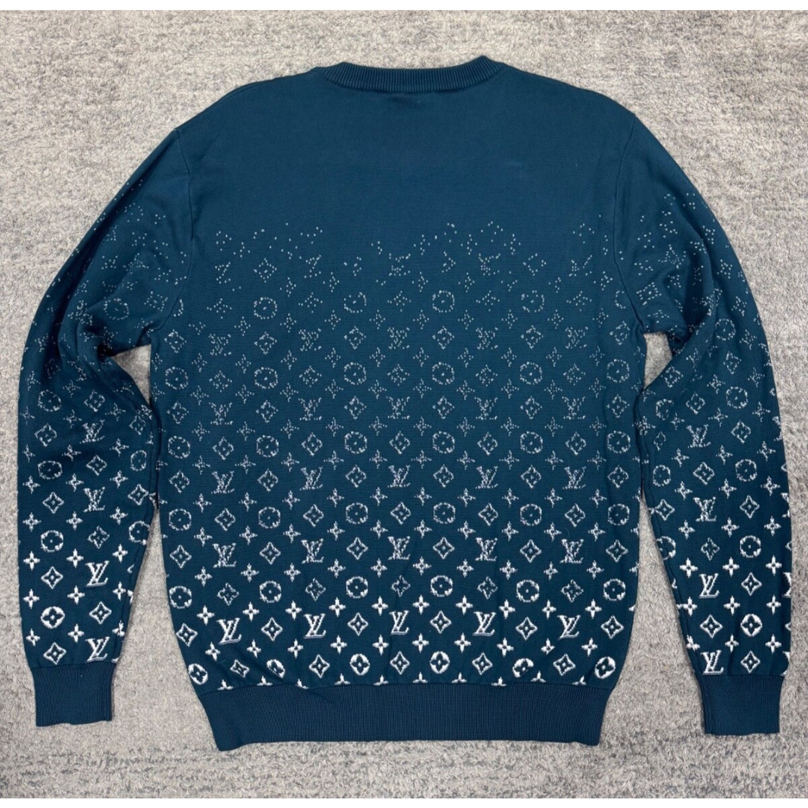 Louis Vuitton Louis Vuitton Canard Teal White Logo Crewneck Sweater M Size US M / EU 48-50 / 2 - 9 Thumbnail