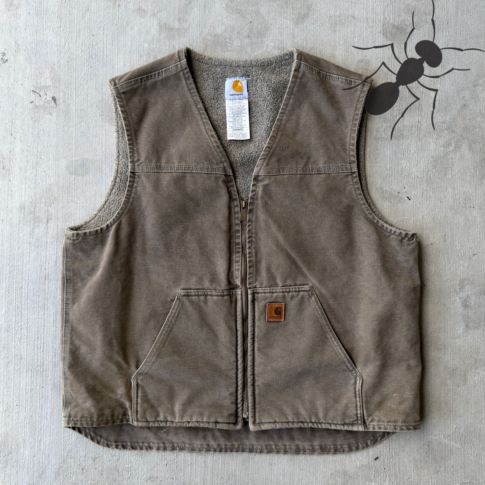 Carhartt × Vintage Vintage Y2K Carhartt V26 MRH brown work wear vest Size US XL / EU 56 / 4 - 1 Thumbnail