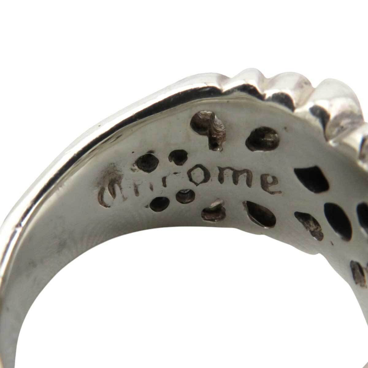 Chrome Hearts 5 Point Diamond K&T Ring Silver