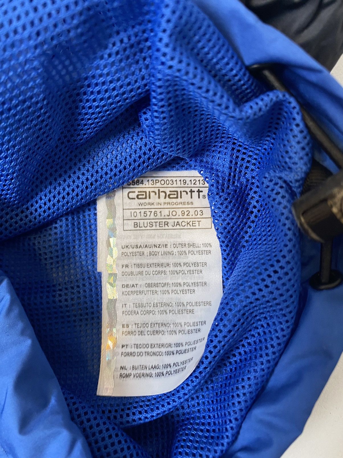 Carhartt Wip Used Carhartt Wip Bluster Jacket SizeXL Blue Black Windproof Size US XL / EU 56 / 4 - 6 Thumbnail