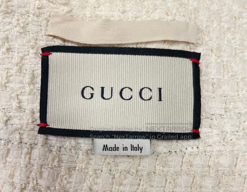 Gucci Gucci Contrasting colour webbing rolled edge loose tweed c Size XS / US 0-2 / IT 36-38 - 5 Thumbnail