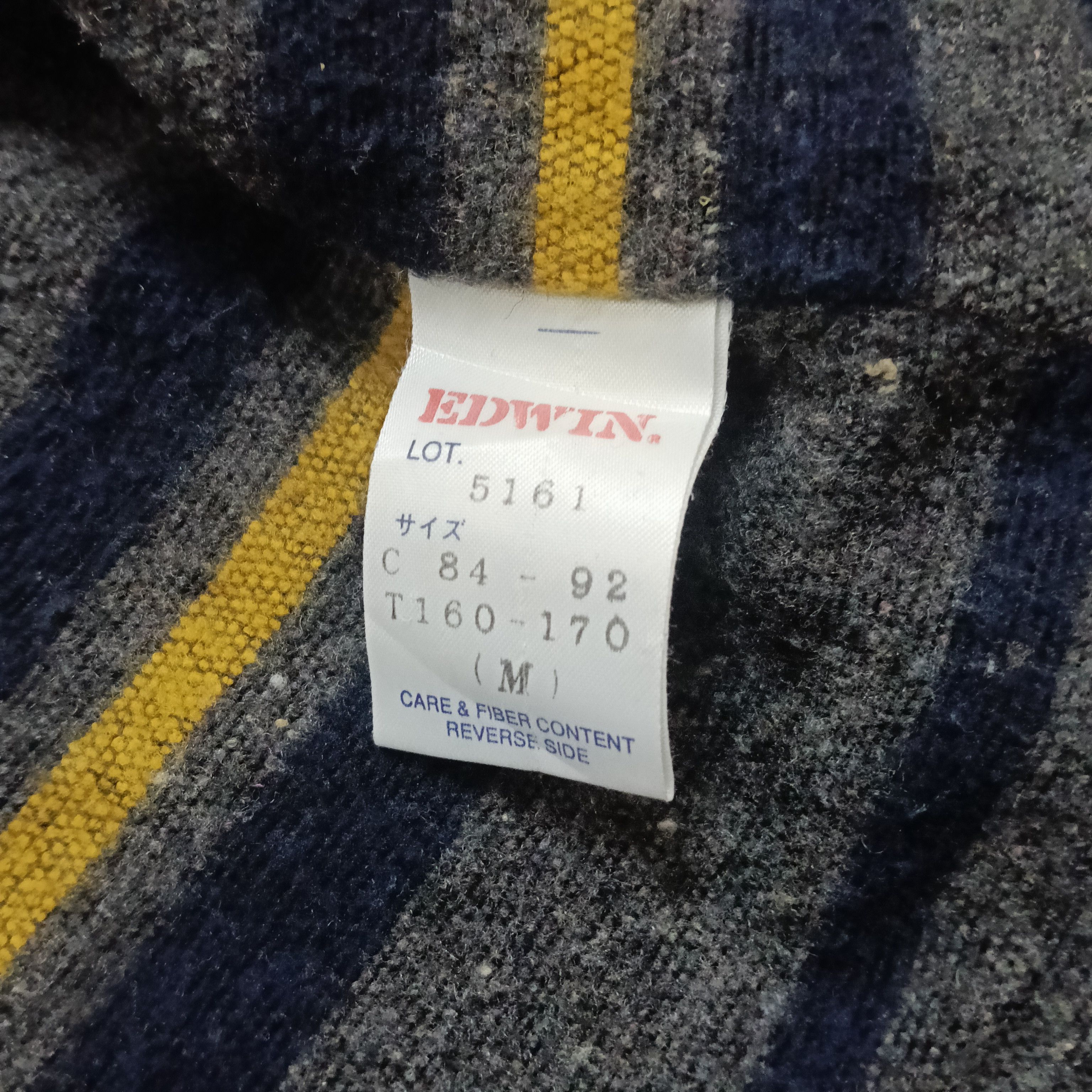 Edwin Vintage 90s Edwin Trucker Blanket Jacket Size US M / EU 48-50 / 2 - 10 Thumbnail