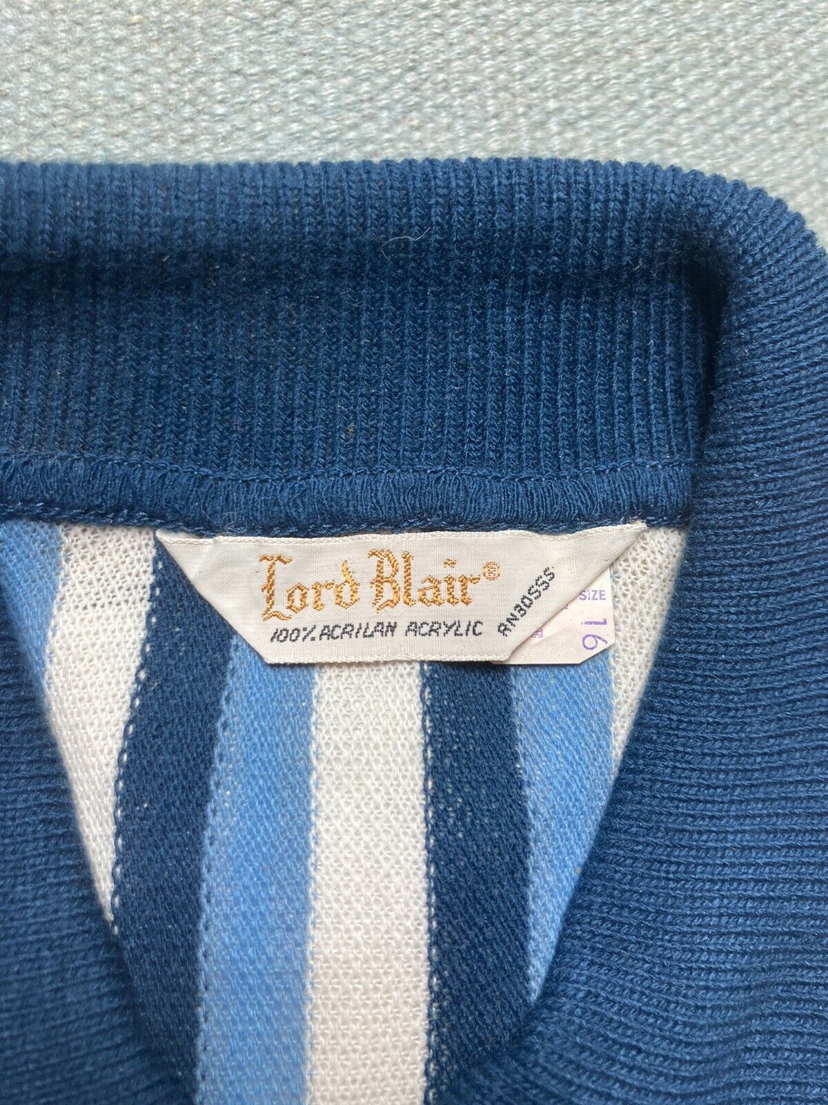 Vintage Vtg 60s 70s polo shirt 1/4 zip acrylic knit youth boys 16 Size S / US 4 / IT 40 - 3 Thumbnail
