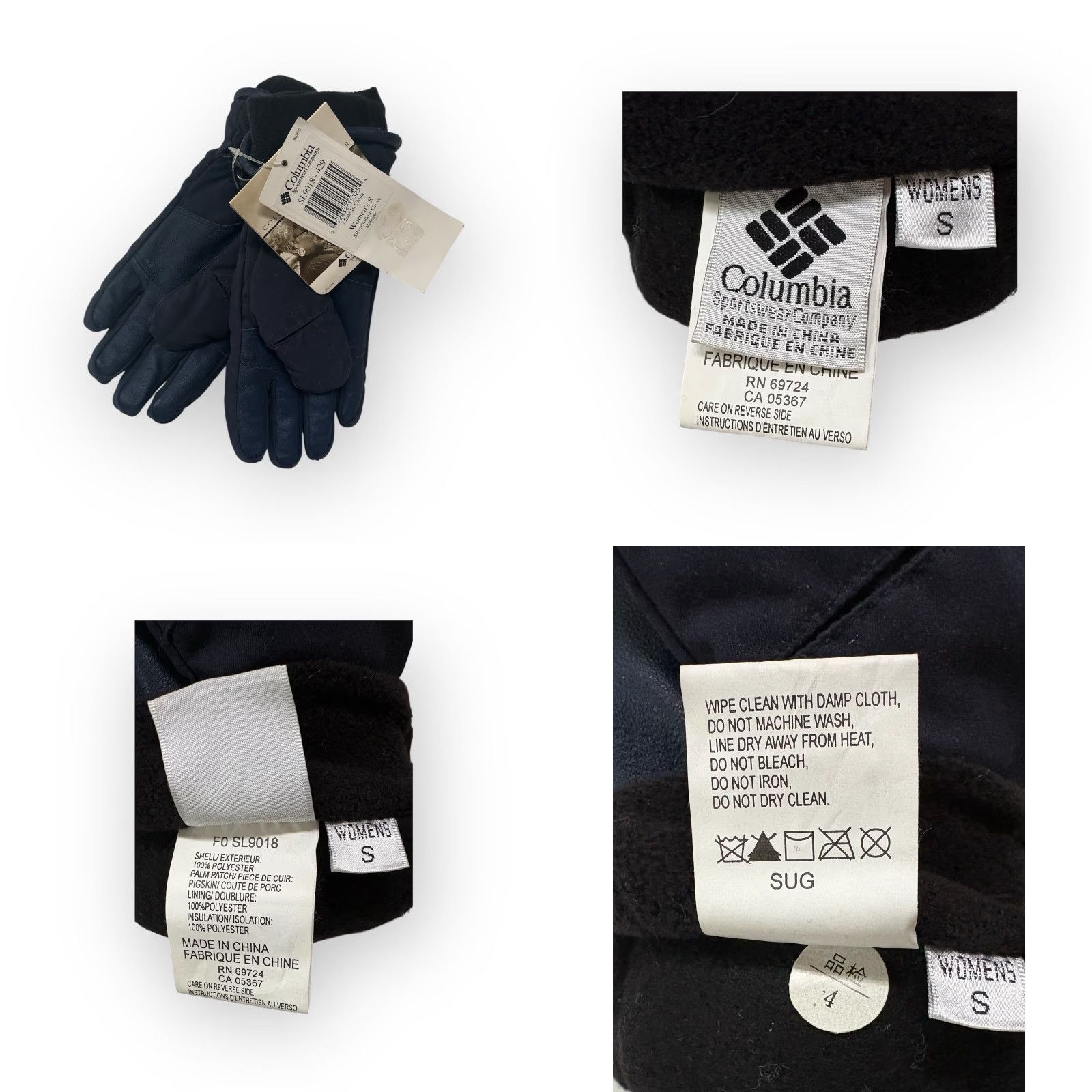 Vintage VINTAGE Columbia Glove Women S Winter 90s Black Polyester Deadstock NWT Size ONE SIZE - 8 Thumbnail