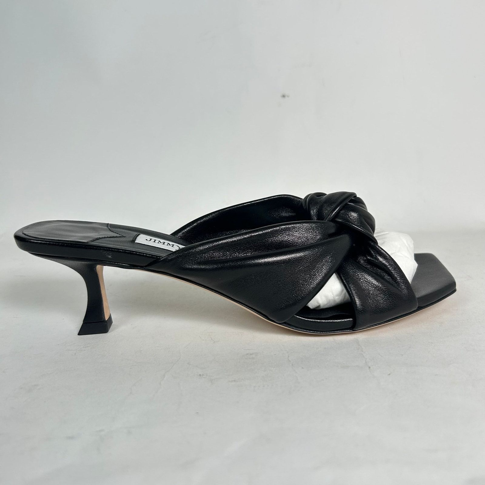 Jimmy Choo Jimmy Choo Black 85 Avenue Leather Sandal Size 38.5 Size US 8.5 / IT 38.5 - 1 Thumbnail