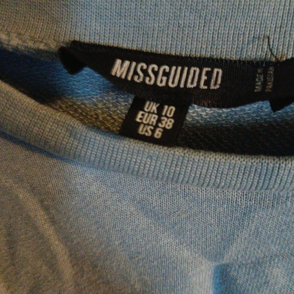 Missguided Missguided sweatshirt cropped, gray, Size 6, EUC Size M / US 6-8 / IT 42-44 - 2 Thumbnail