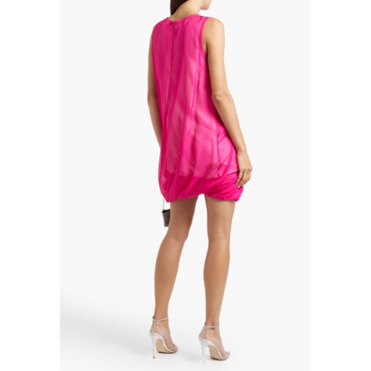 Helmut Lang HELMUT LANG PINK BUBBLE SILK DRESS Size S / US 4 / IT 40 - 3 Thumbnail