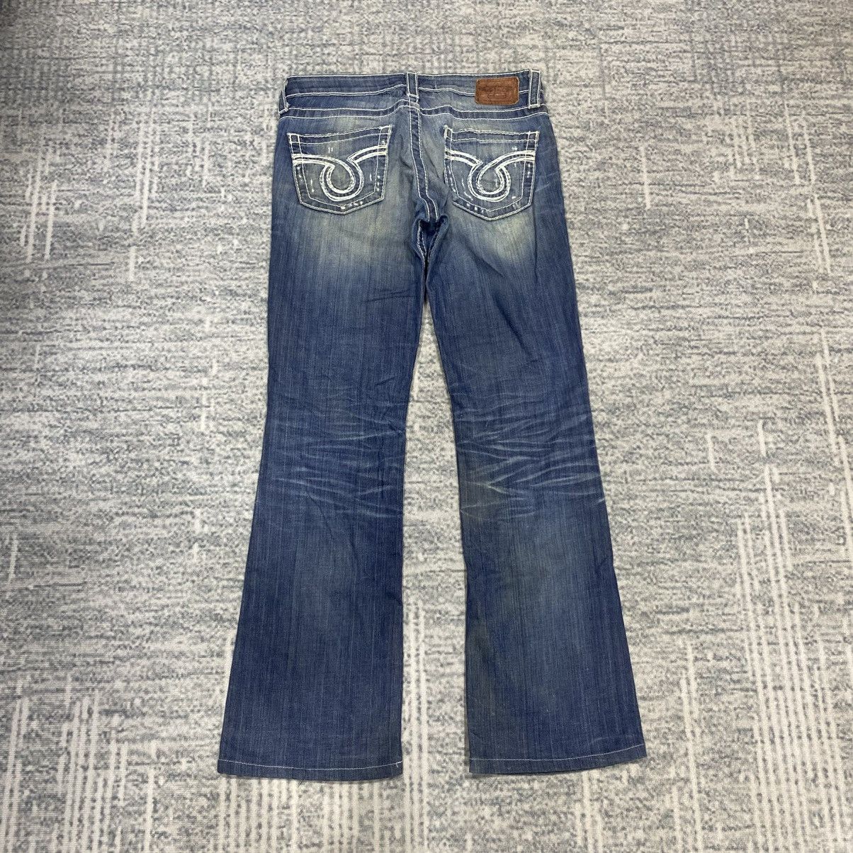 Japanese Brand Flare🔥 Big Star Washed Blue Jeans Punk 90s Cowboy Size US 32 / EU 48 - 2 Thumbnail
