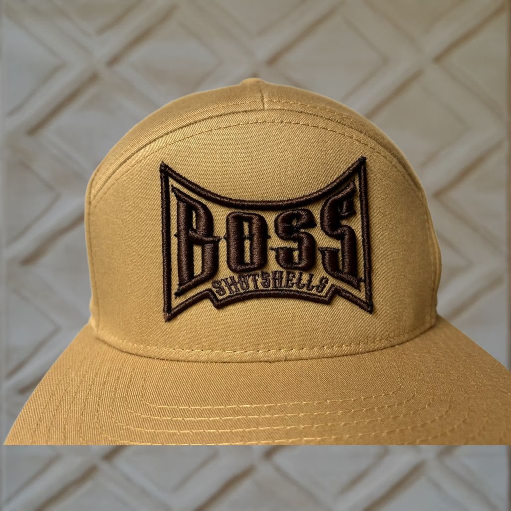 Vintage NWOT Boss Shotshells 7 Panel Snapback Hat Cap Embroidered Hunting Shooting Mustard Yellow 1 Size Mens Size ONE SIZE - 1 Thumbnail