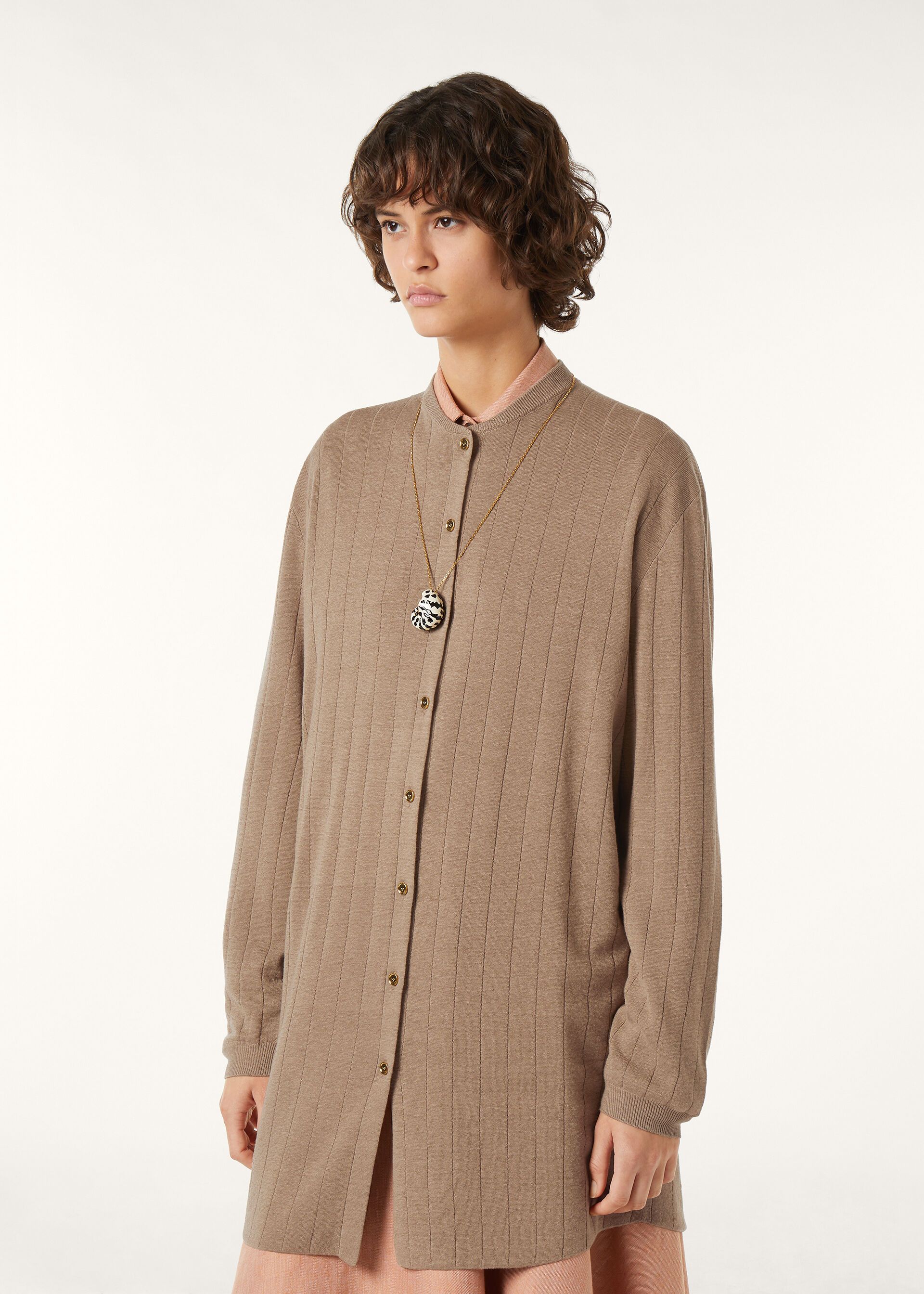 Loro Piana os11x0326 FAQ4551 Tamarind Shirt in Dried Tobacco Size S / US 4 / IT 40 - 4 Thumbnail