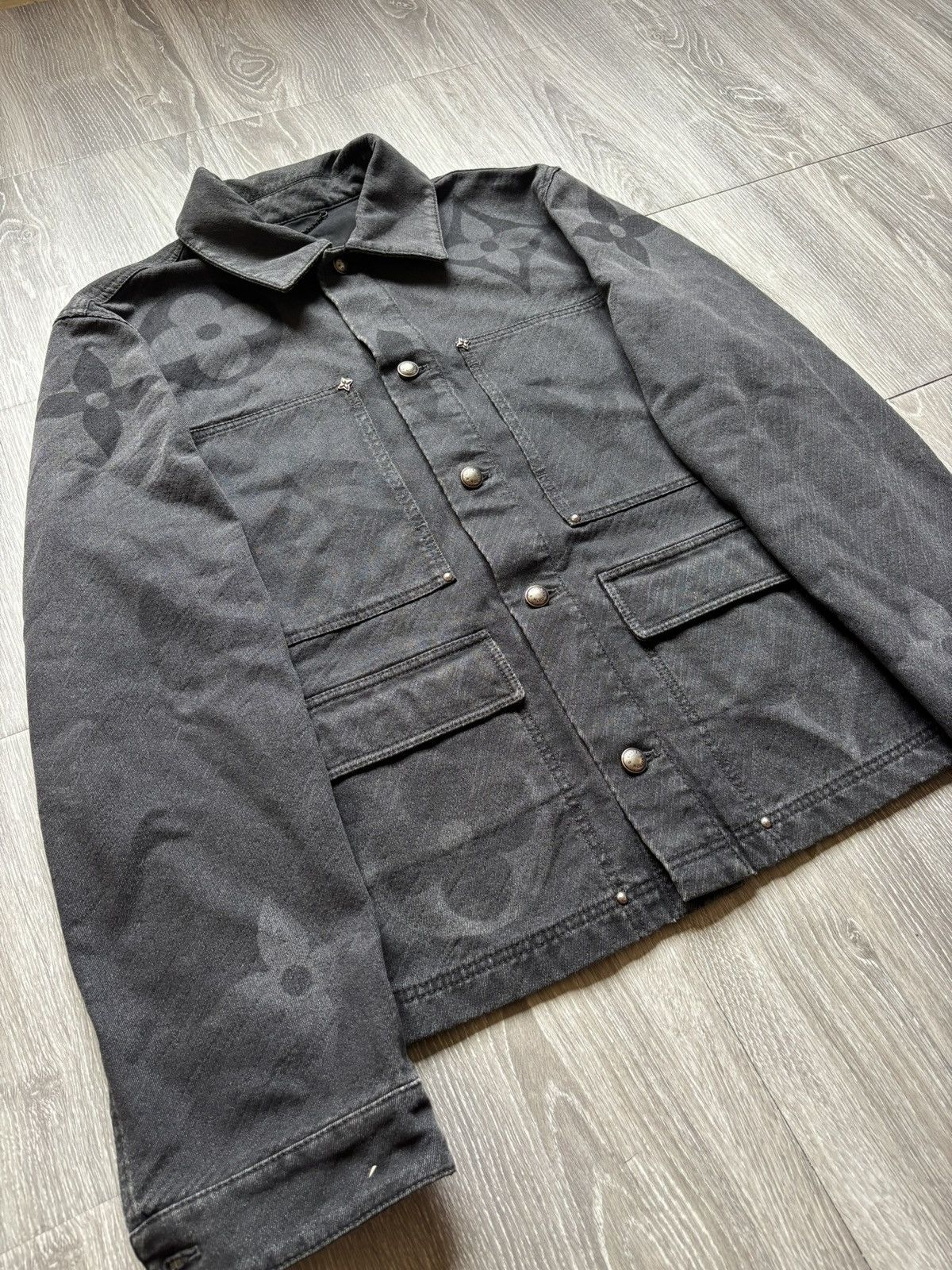 Louis Vuitton Louis Vuitton Monogram Denim Blouson Jacket Size US XL / EU 56 / 4 - 2 Thumbnail