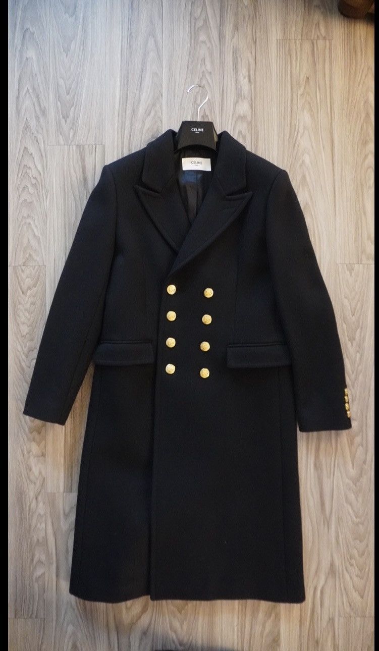 Celine CELINE BY HEDI SLIMANE FW20 COAT OF ARMS IN WOOL FELT Size US L / EU 52-54 / 3 - 3 Thumbnail