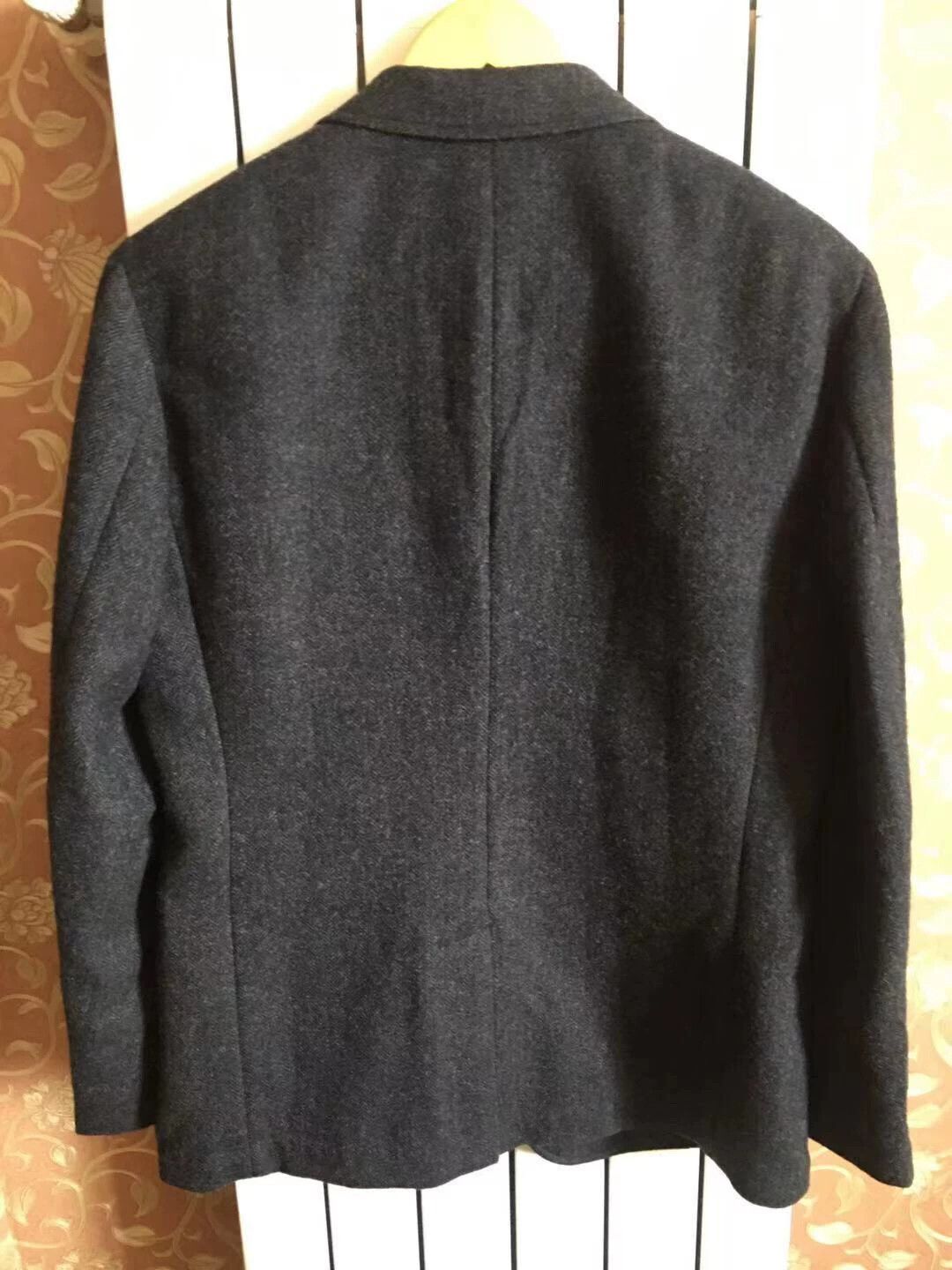 RRL Ralph Lauren RRL 100% Wool Herringbone Slim 42 Suit Jacket IT Size 42R - 4 Thumbnail