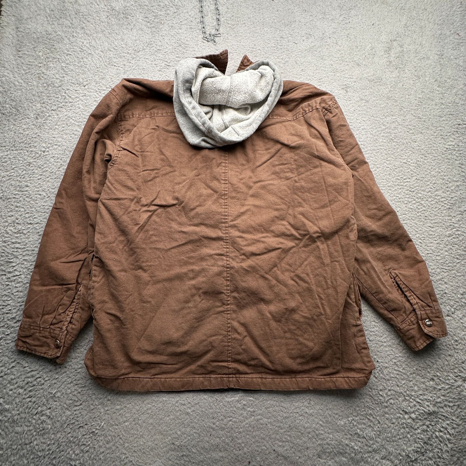 Dickies Dickies Duck Canvas Hooded Work Jacket Men XL Brown Full Zip Size US XL / EU 56 / 4 - 10 Thumbnail