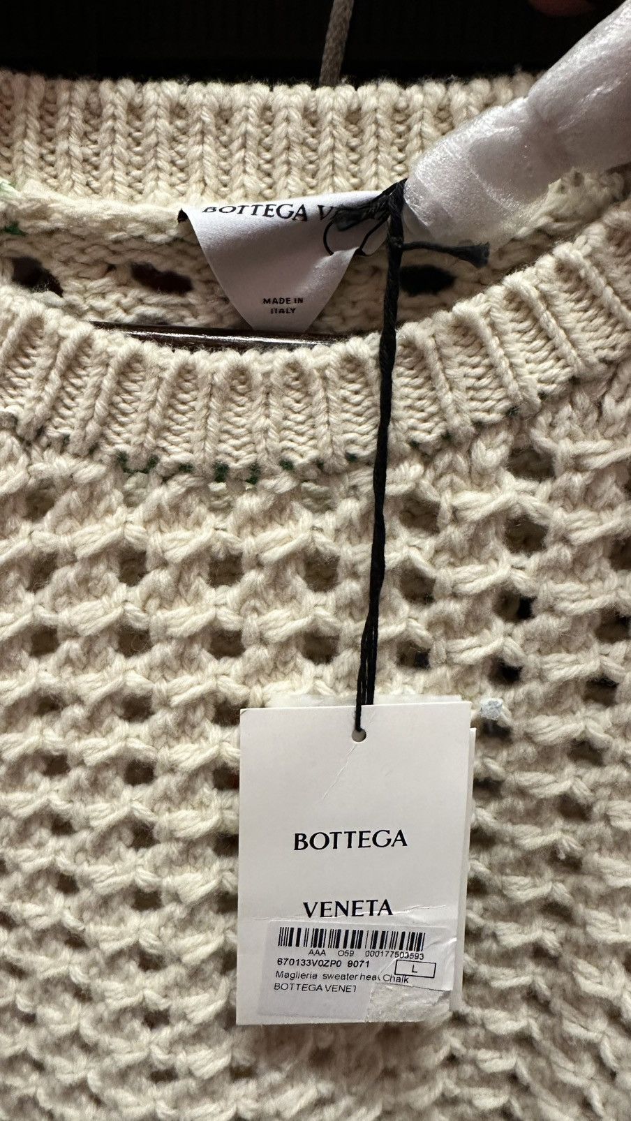 Bottega Veneta Bottega Veneta Open-Knit Crewneck Jumper Size L / US 10 / IT 46 - 3 Thumbnail