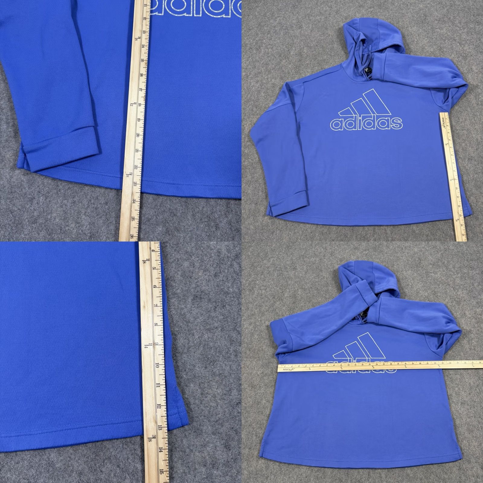 Adidas Adidas Climawarm Long Sleeves Pullover Activewear Hoodie Women's XL Blue Size XL / US 12-14 / IT 48-50 - 8 Thumbnail