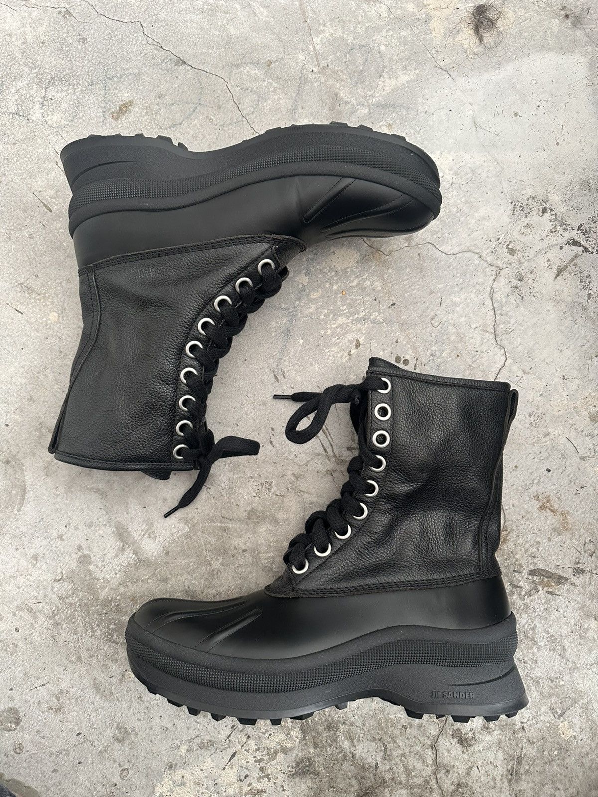 Jil Sander Jil sandrr DUCK-TYPE Boots in noir cordovan 45 Size US 12 / EU 45 - 2 Thumbnail