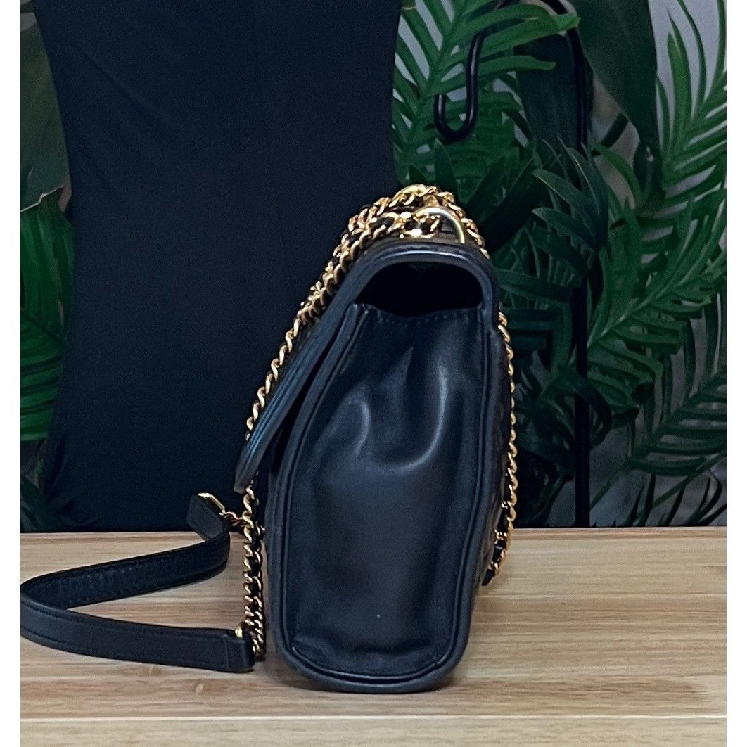 Tory Burch AUTHENTIC TORY BURCH Black Fleming Quilted Leather Handbag Size ONE SIZE - 3 Thumbnail
