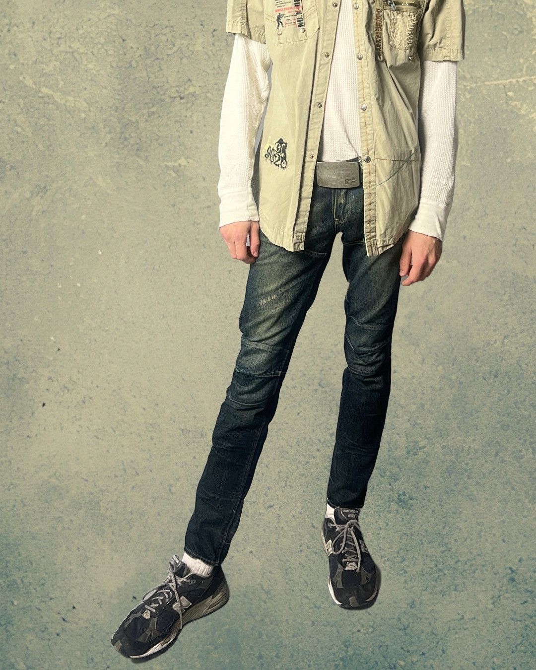 G-Star G Star Raw ELWOOD HERITAGE EMBRO NARROW Denim Slim Leg Size US 28 / EU 44 - 4 Thumbnail