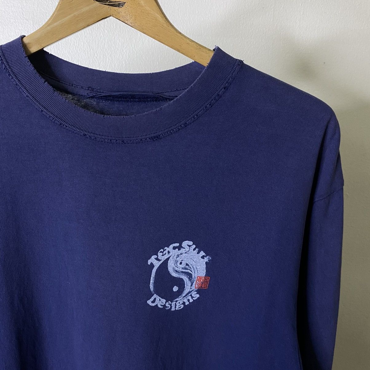 Vintage 1990s T&C Surf Designs Faded LS T Shirt Size US L / EU 52-54 / 3 - 5 Thumbnail