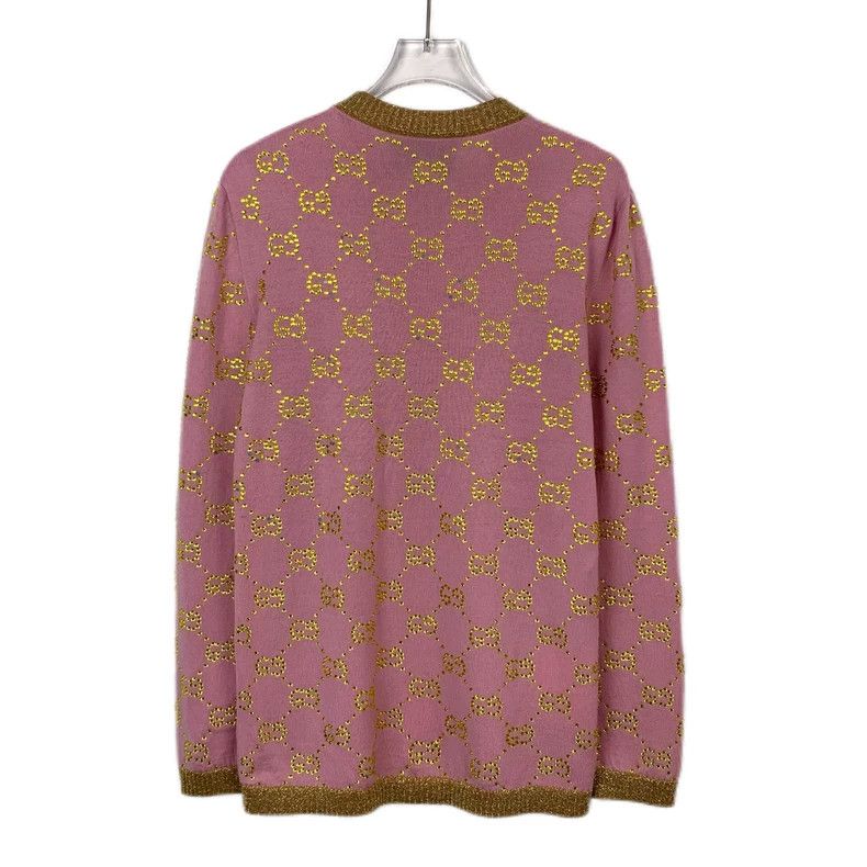 Gucci Gucci Pink old flower full print hot diamond round-neck woo Size US XS / EU 42 / 0 - 2 Thumbnail