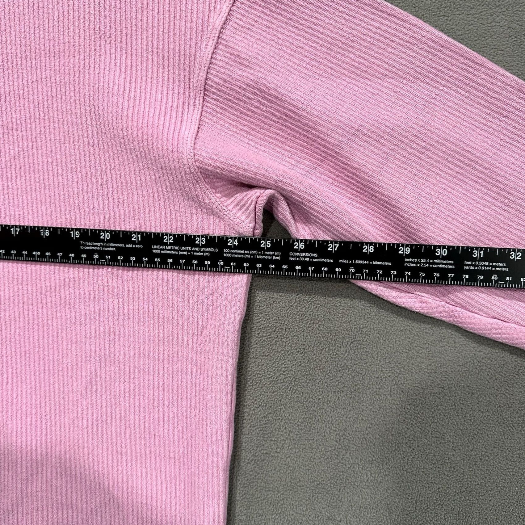 Vintage Aerie Sweater Womens XS Pink Ribbed Knit Oversized Pullover Crew Neck EUC Size XS / US 0-2 / IT 36-38 - 5 Thumbnail