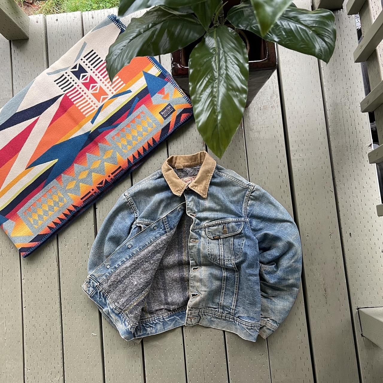 Lee × Vintage VTG 70’s Lee Storm Rider Blanket Lined Trucker Jean Jacket Size US M / EU 48-50 / 2 - 2 Thumbnail
