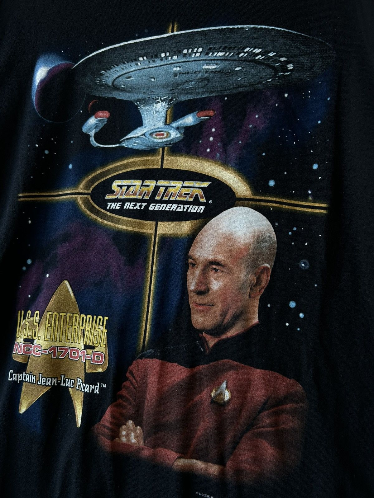 Vintage Vintage tee shirt starteck 2000 STAR TREK Саptain Jean-Luc Size US M / EU 48-50 / 2 - 7 Thumbnail