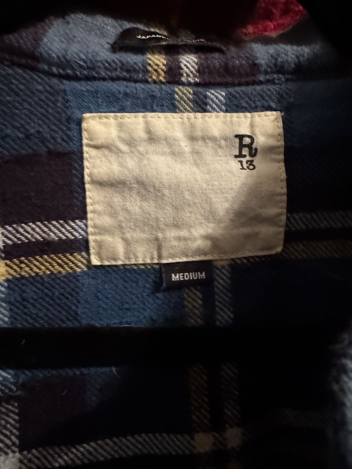R13 Plaid Check Layered Shirt Size US M / EU 48-50 / 2 - 4 Thumbnail