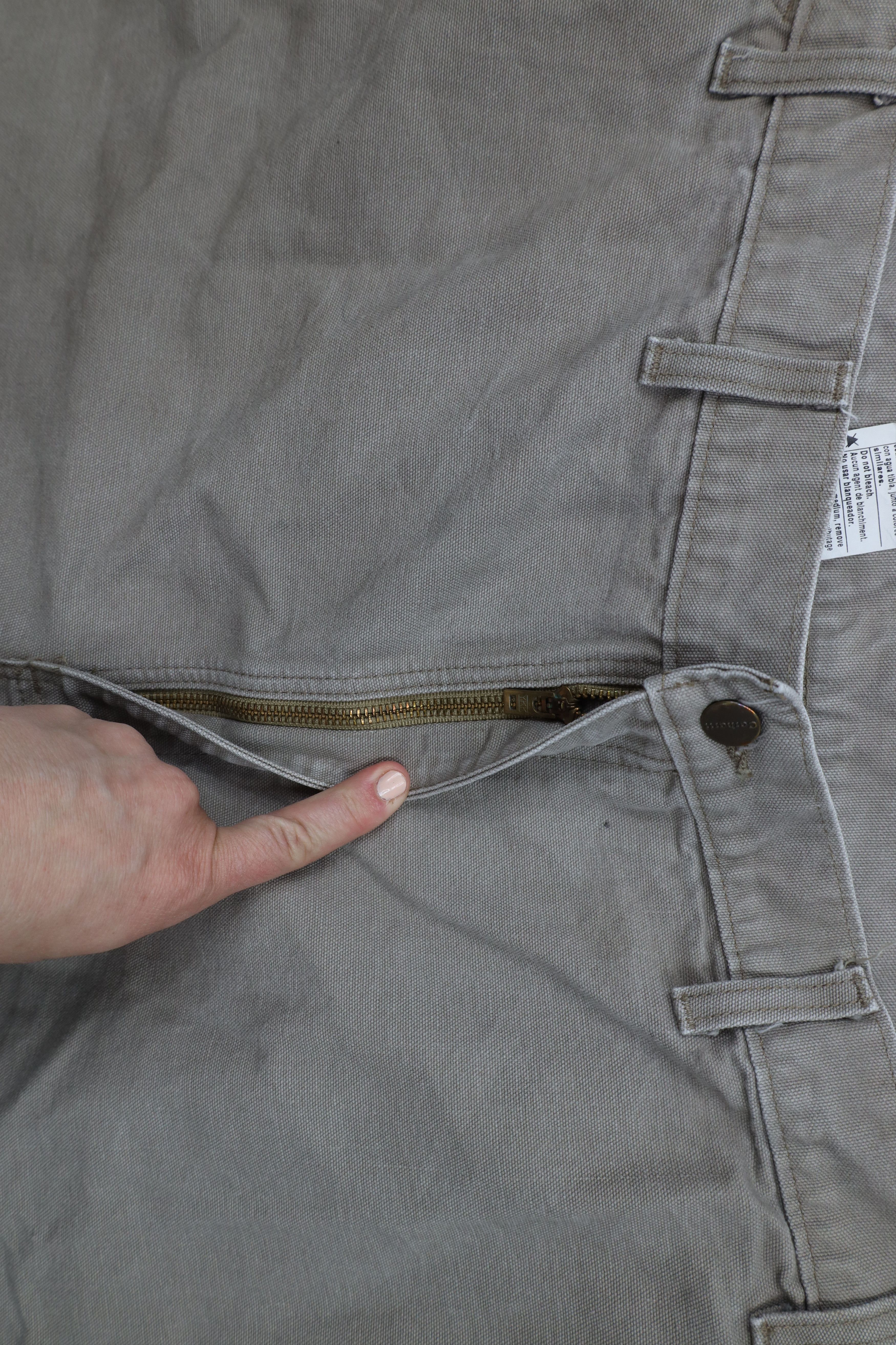 Carhartt × Vintage Vintage Y2K Carhartt Dungaree Wide Leg Canvas Pants Desert Size US 44 / EU 60 - 7 Thumbnail