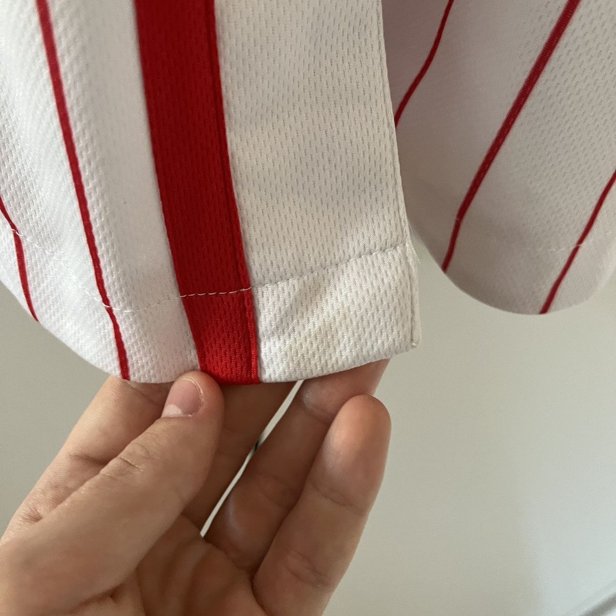 Karl Kani Vintage Kani Striped White Baseball Jersey Skateboard Size US S / EU 44-46 / 1 - 4 Thumbnail